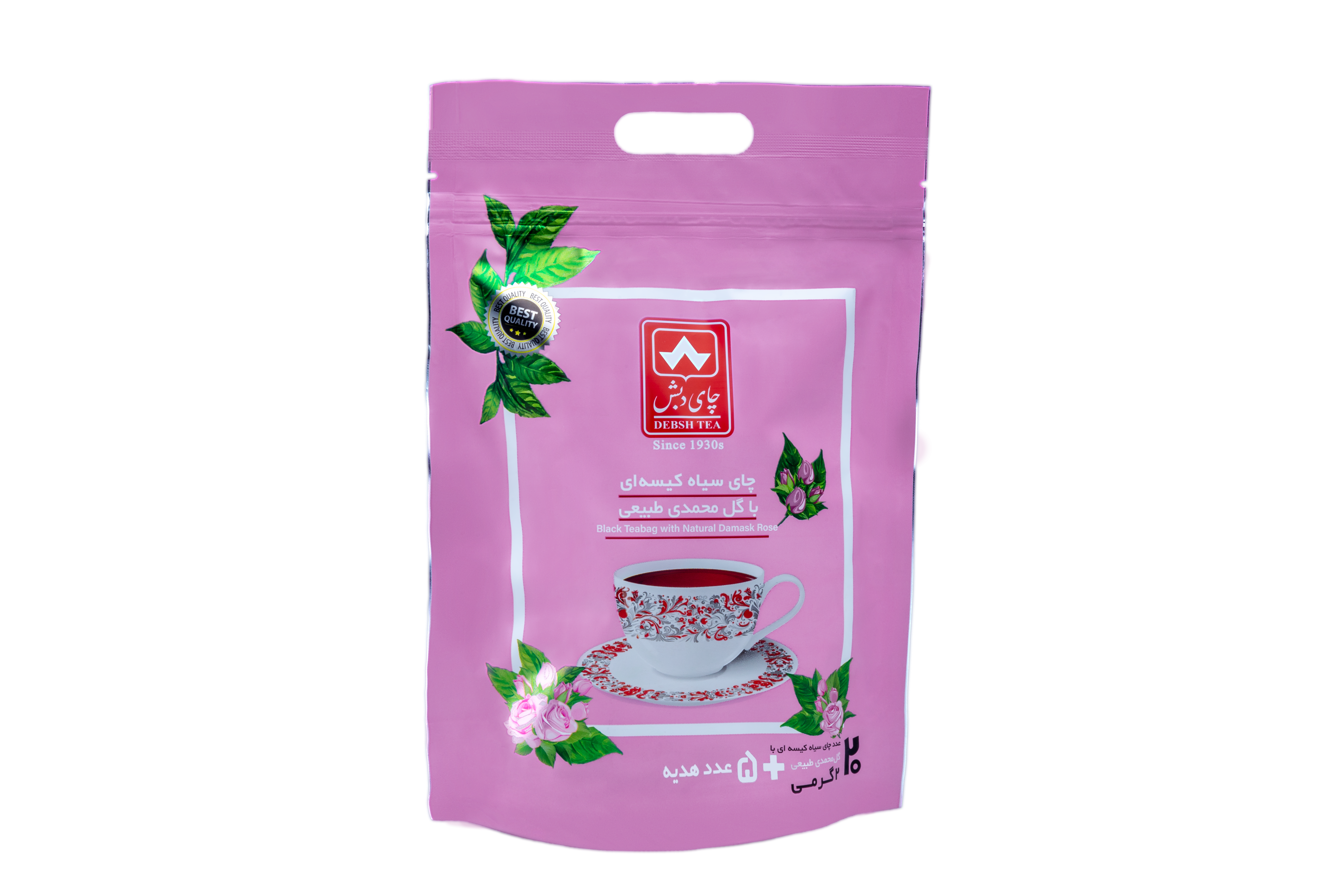 چای سیاه گل محمدی